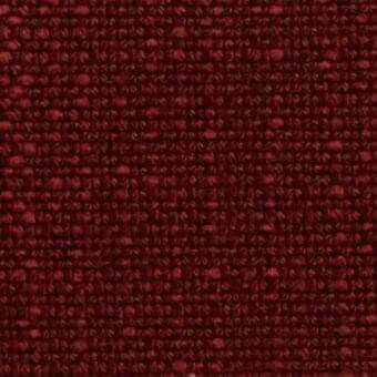 Burgundy fabric sample displaying a dense, textured weave with subtle tonal variations and small raised nodes throughout the surface.